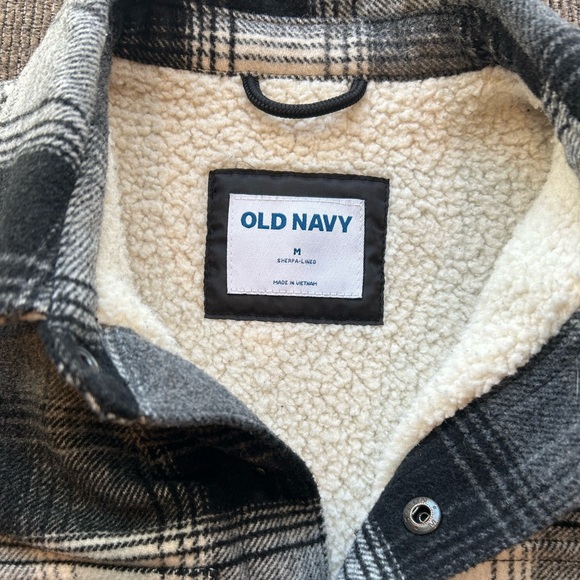 Old Navy Wool and Sherpa Jacket - Picture 3 of 5